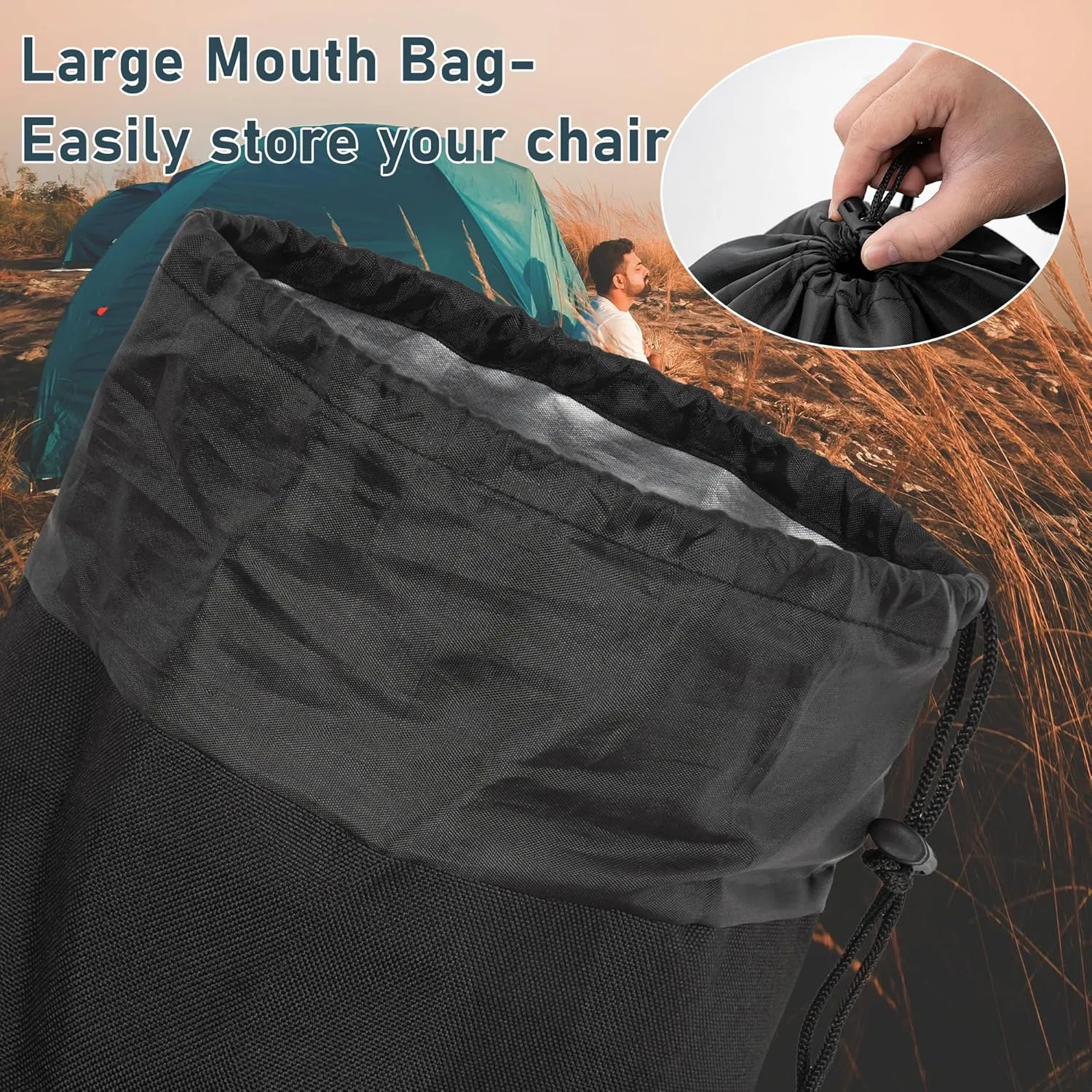Camp Chair Replacement Bag Outdoor Folding Chair Carrying Bag with Shoulder Strap Heavy Duty Chair Bag