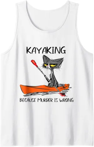 cat kayak Tank Top