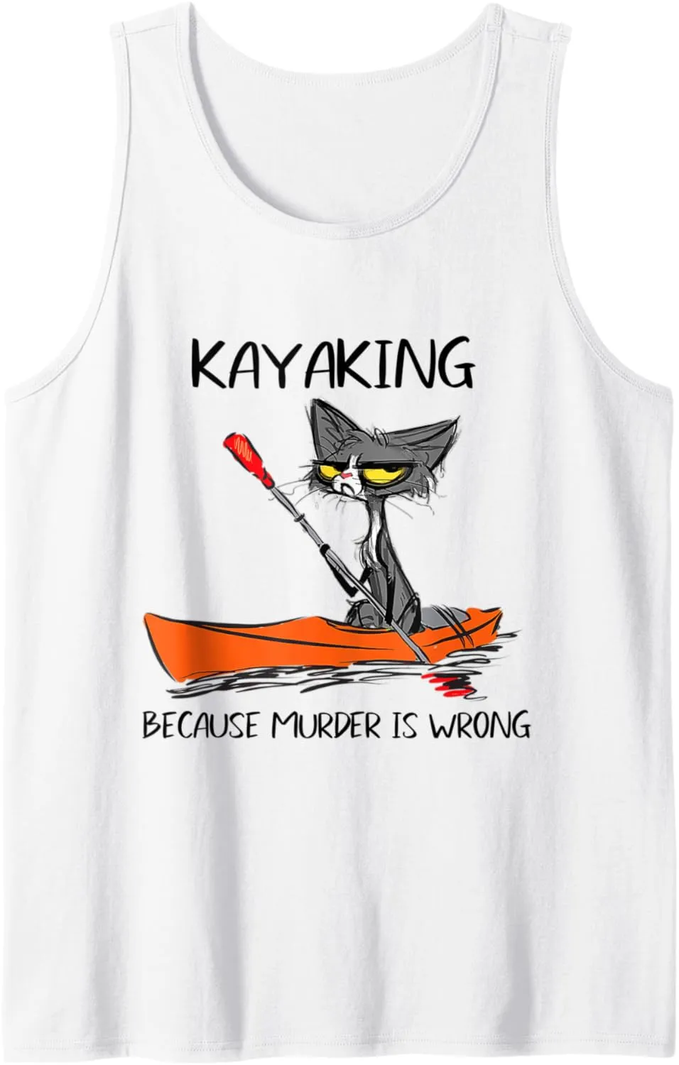 cat kayak Tank Top