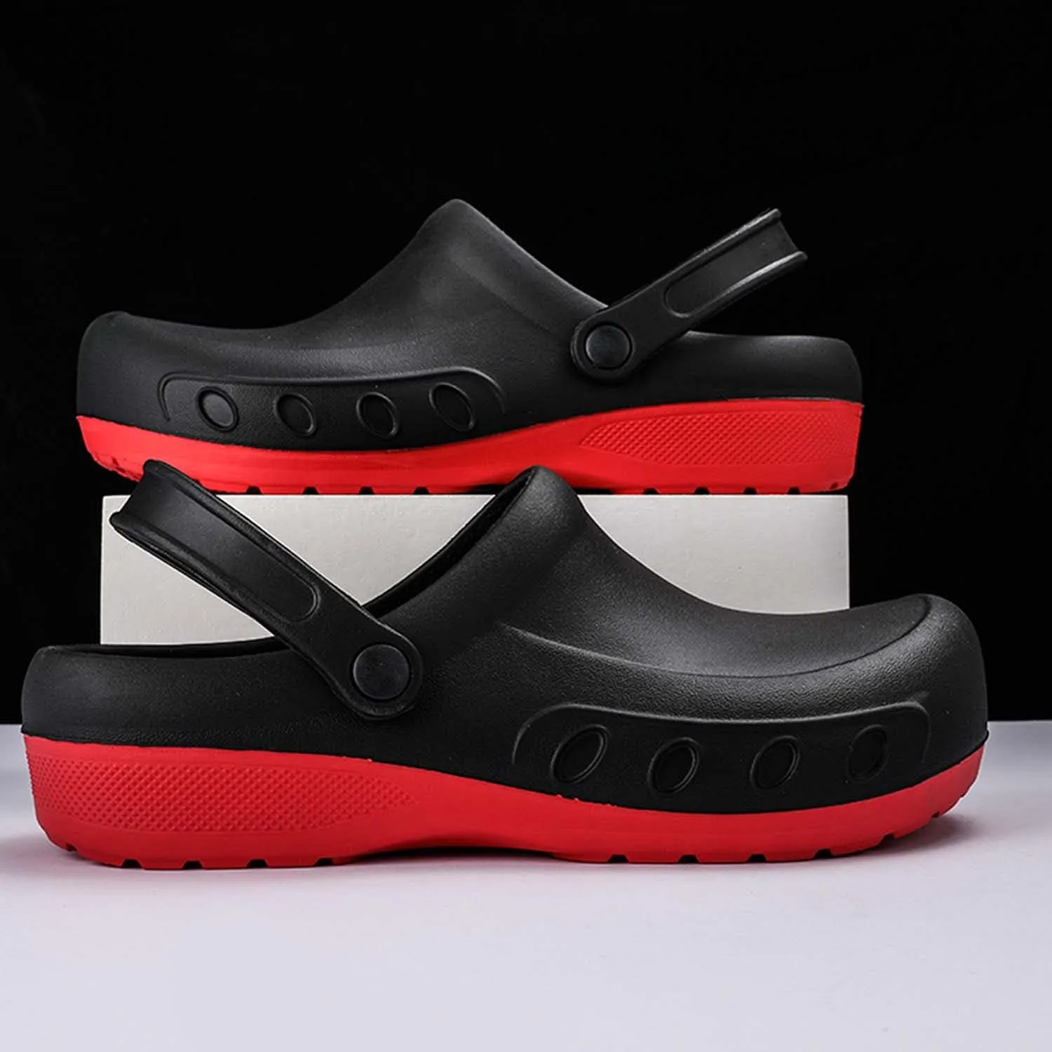 CERYTHRINA Men's Slip Resistant Work Clogs | Chef Clogs | Work Shoes