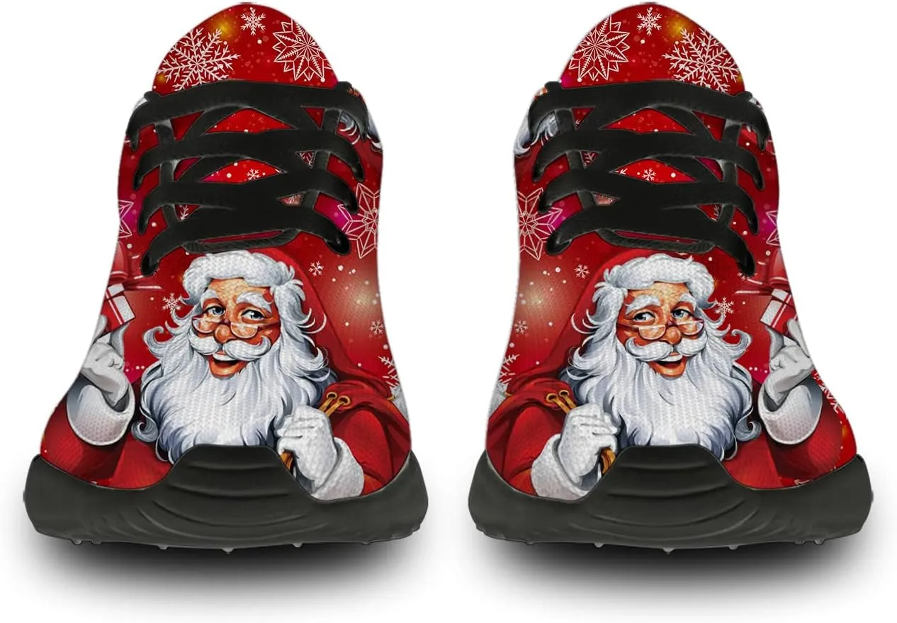 Christmas Shoes for Women Men Running Comfort Lightweight Walking Tennis Sneakers Santa Shoes Gifts for Boy Girl