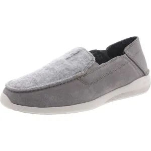 Clarks Men's Gorwin Step Loafer, Grey Suede, 8