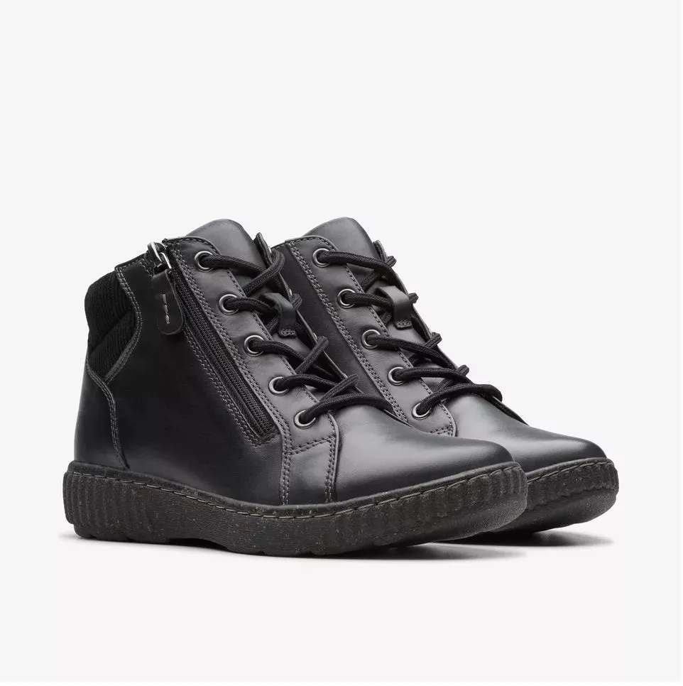 Clarks Women's Caroline Park Black Combi Leather 26179524