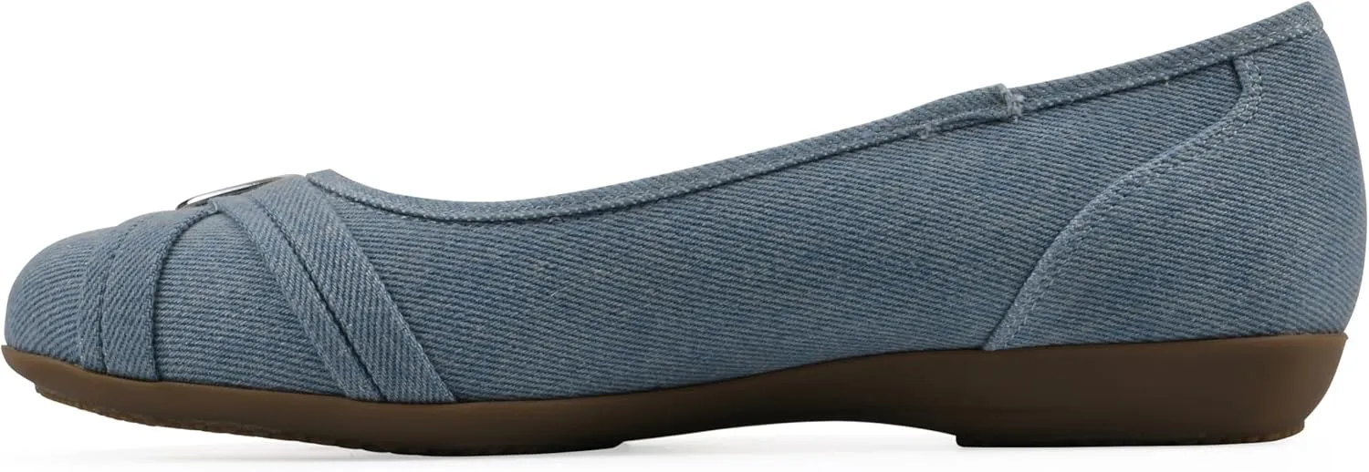 CLIFFS BY WHITE MOUNTAIN Women's Calming Cushioned Ballet Flat