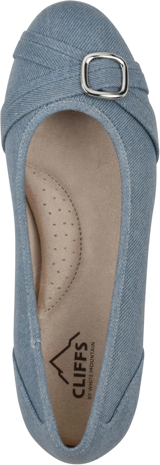 CLIFFS BY WHITE MOUNTAIN Women's Calming Cushioned Ballet Flat