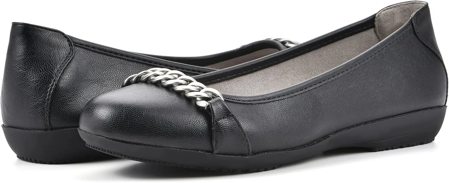 CLIFFS BY WHITE MOUNTAIN Women's Charmed Cushioned Ballet Flat