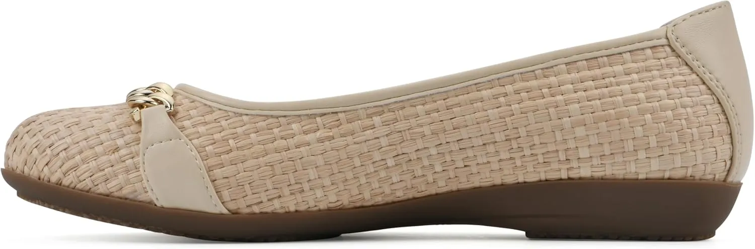 CLIFFS BY WHITE MOUNTAIN Women's Charmed Cushioned Ballet Flat