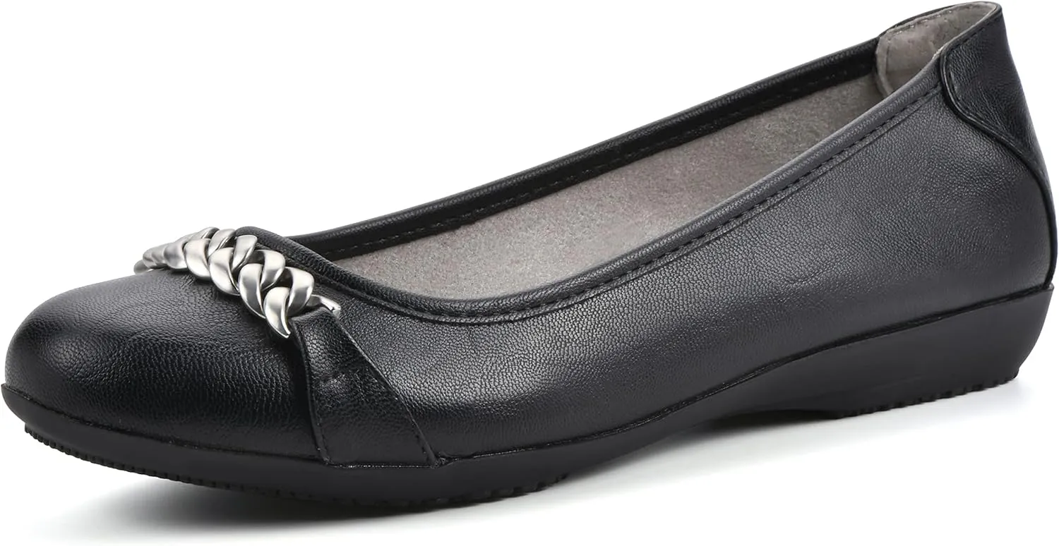 CLIFFS BY WHITE MOUNTAIN Women's Charmed Cushioned Ballet Flat