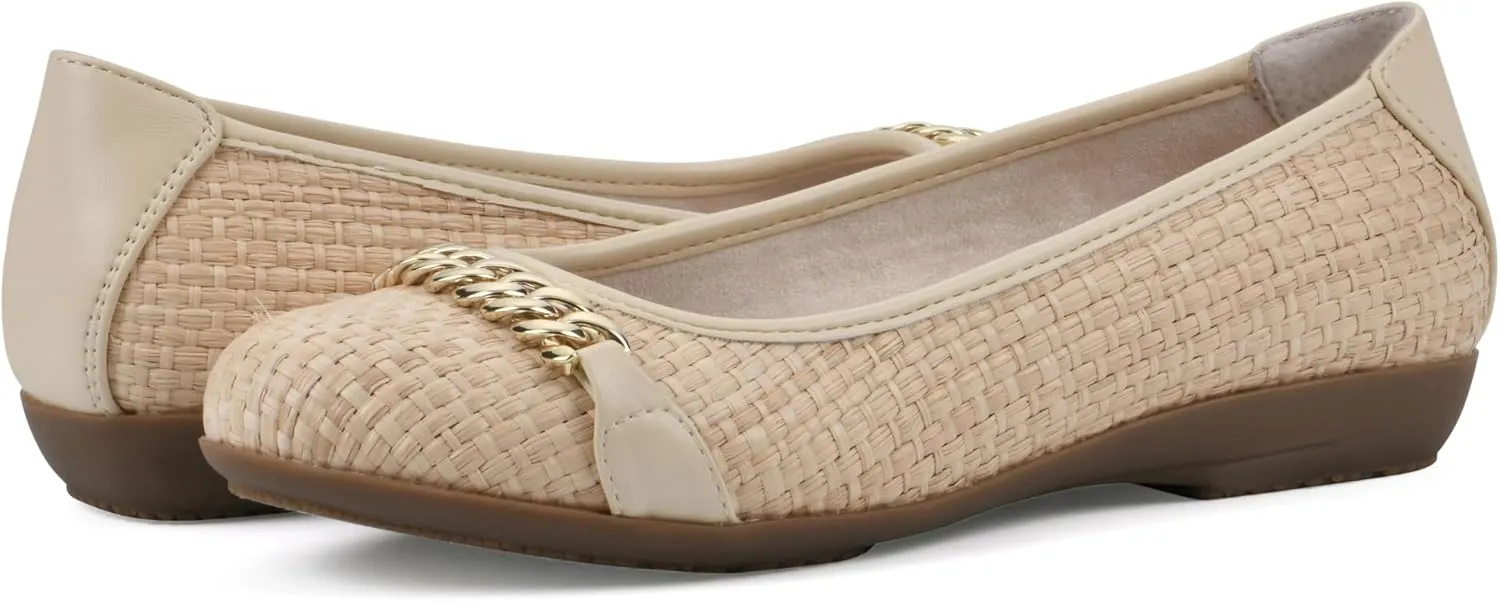 CLIFFS BY WHITE MOUNTAIN Women's Charmed Cushioned Ballet Flat