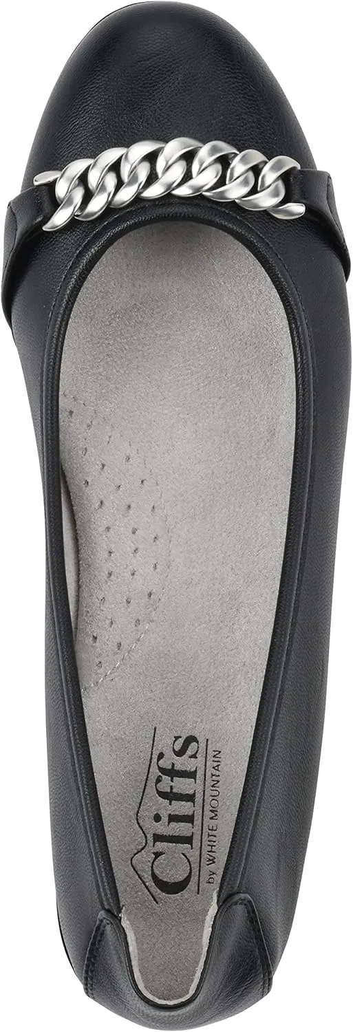 CLIFFS BY WHITE MOUNTAIN Women's Charmed Cushioned Ballet Flat