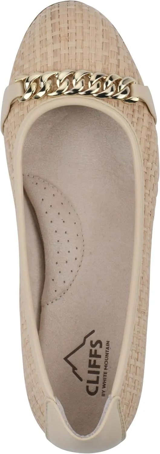 CLIFFS BY WHITE MOUNTAIN Women's Charmed Cushioned Ballet Flat