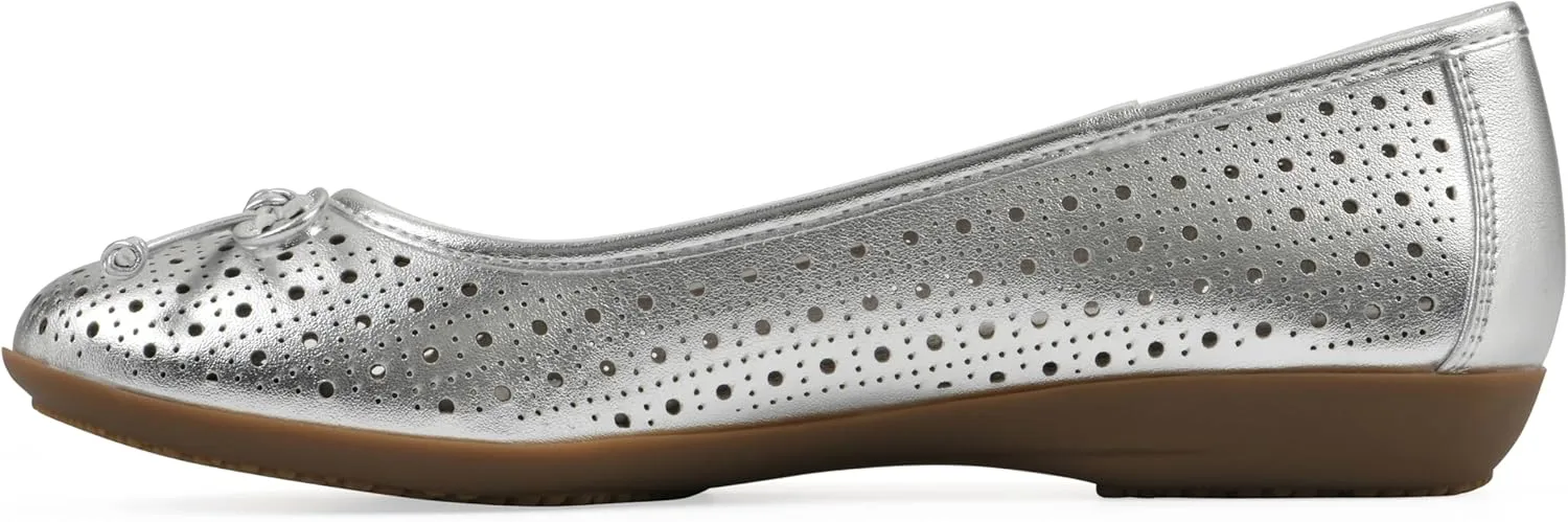 CLIFFS BY WHITE MOUNTAIN Women's Cheryl Cushioned Ballet Flat