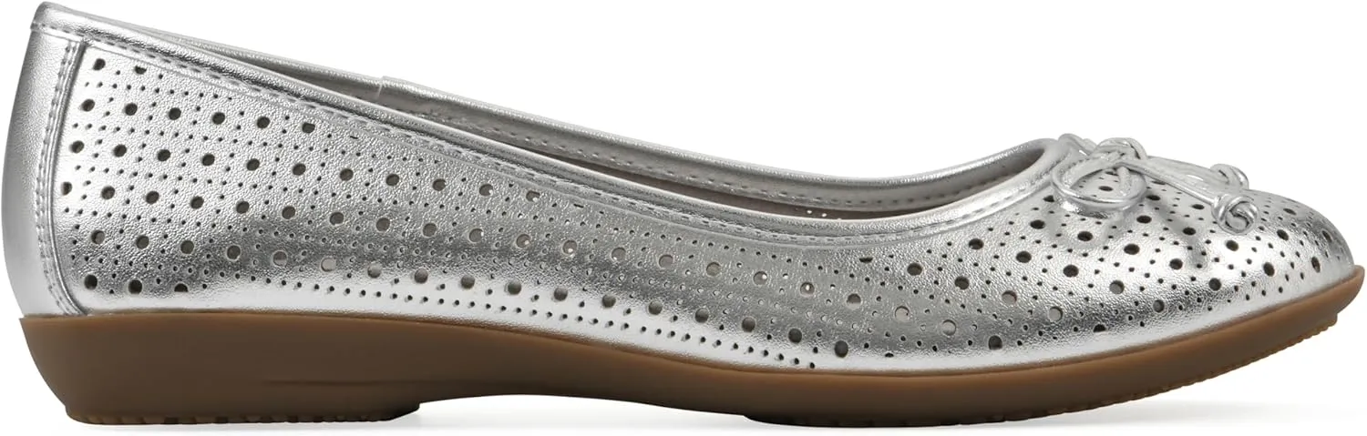 CLIFFS BY WHITE MOUNTAIN Women's Cheryl Cushioned Ballet Flat