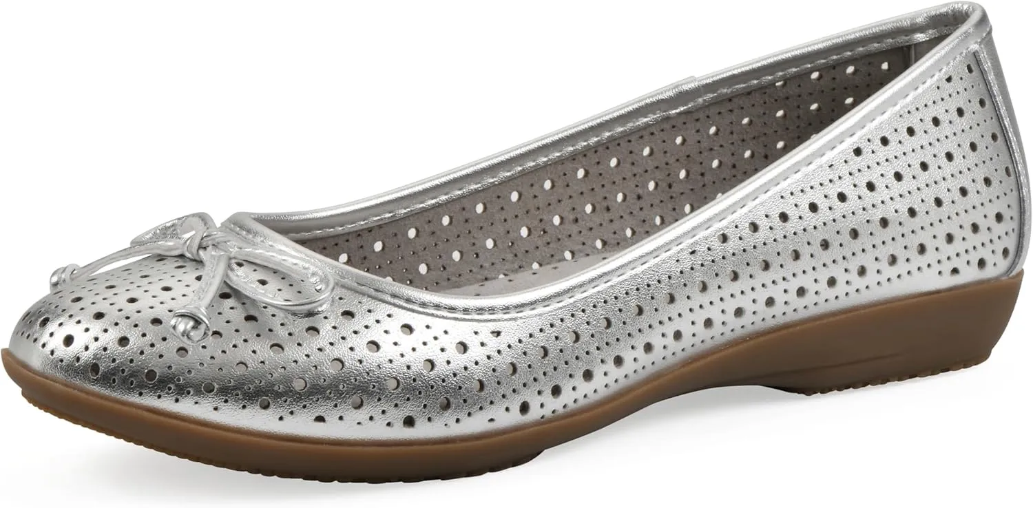 CLIFFS BY WHITE MOUNTAIN Women's Cheryl Cushioned Ballet Flat