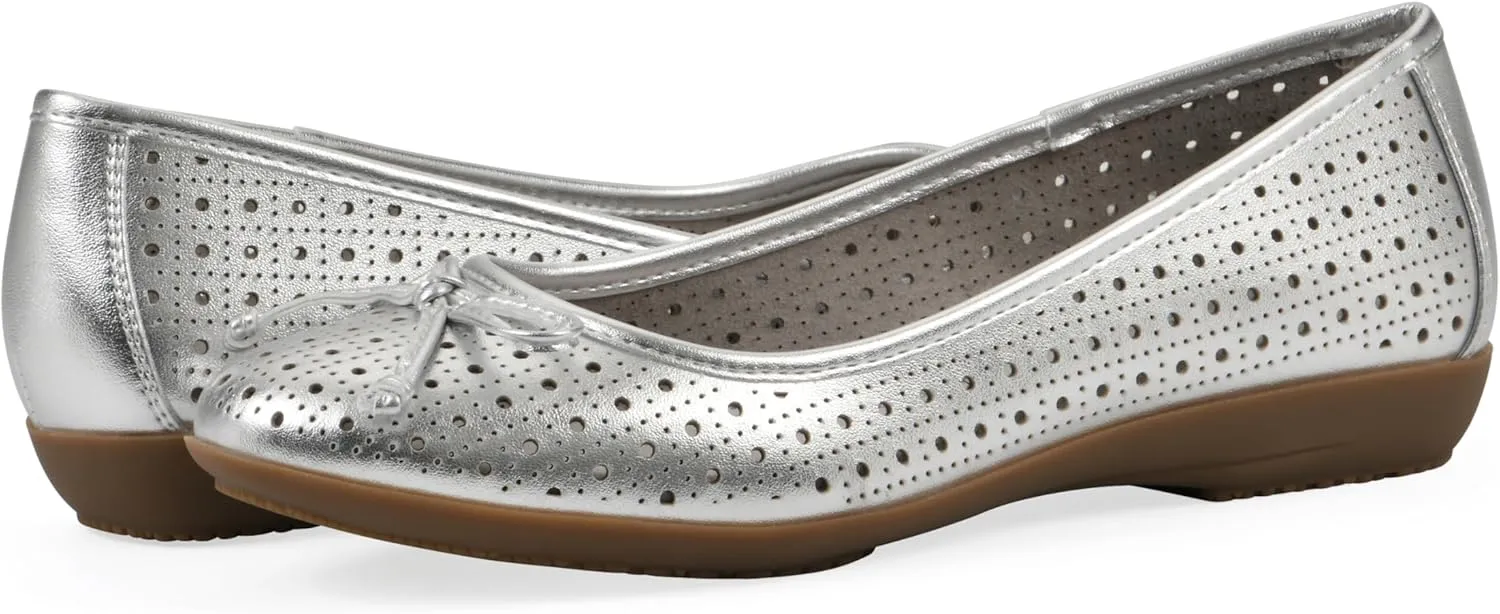 CLIFFS BY WHITE MOUNTAIN Women's Cheryl Cushioned Ballet Flat