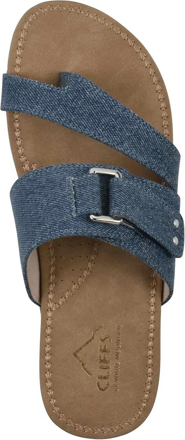 CLIFFS BY WHITE MOUNTAIN Women's Fancify Flat Sandal