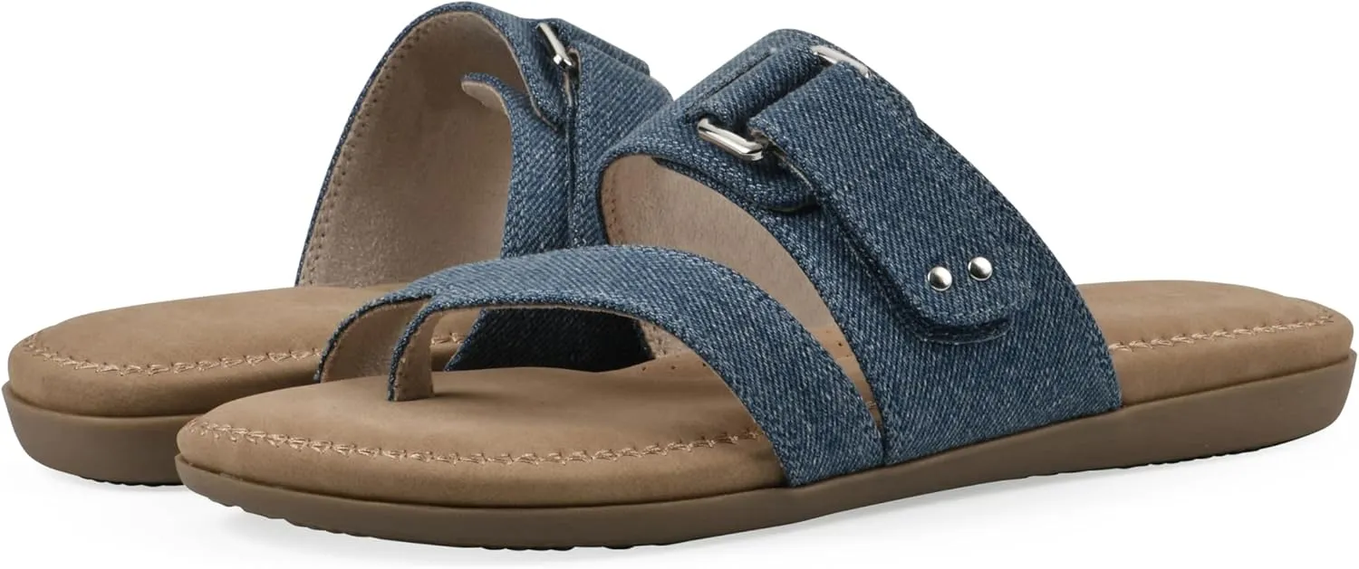 CLIFFS BY WHITE MOUNTAIN Women's Fancify Flat Sandal