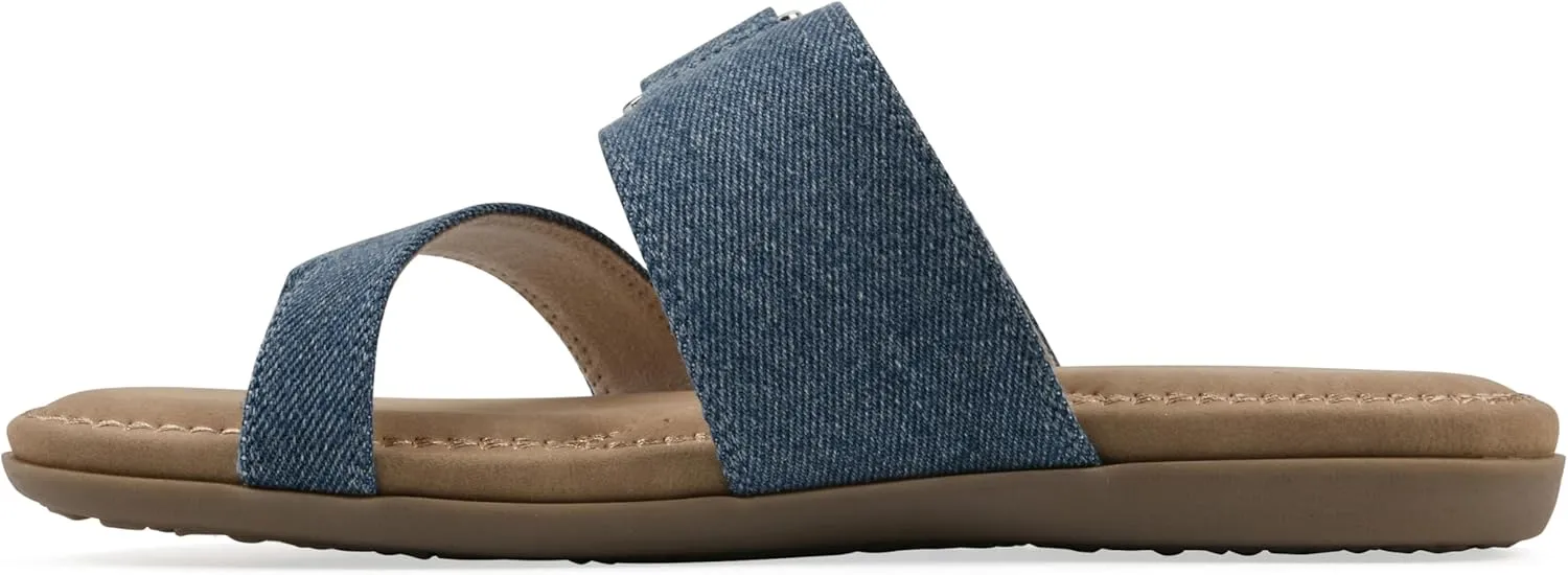 CLIFFS BY WHITE MOUNTAIN Women's Fancify Flat Sandal