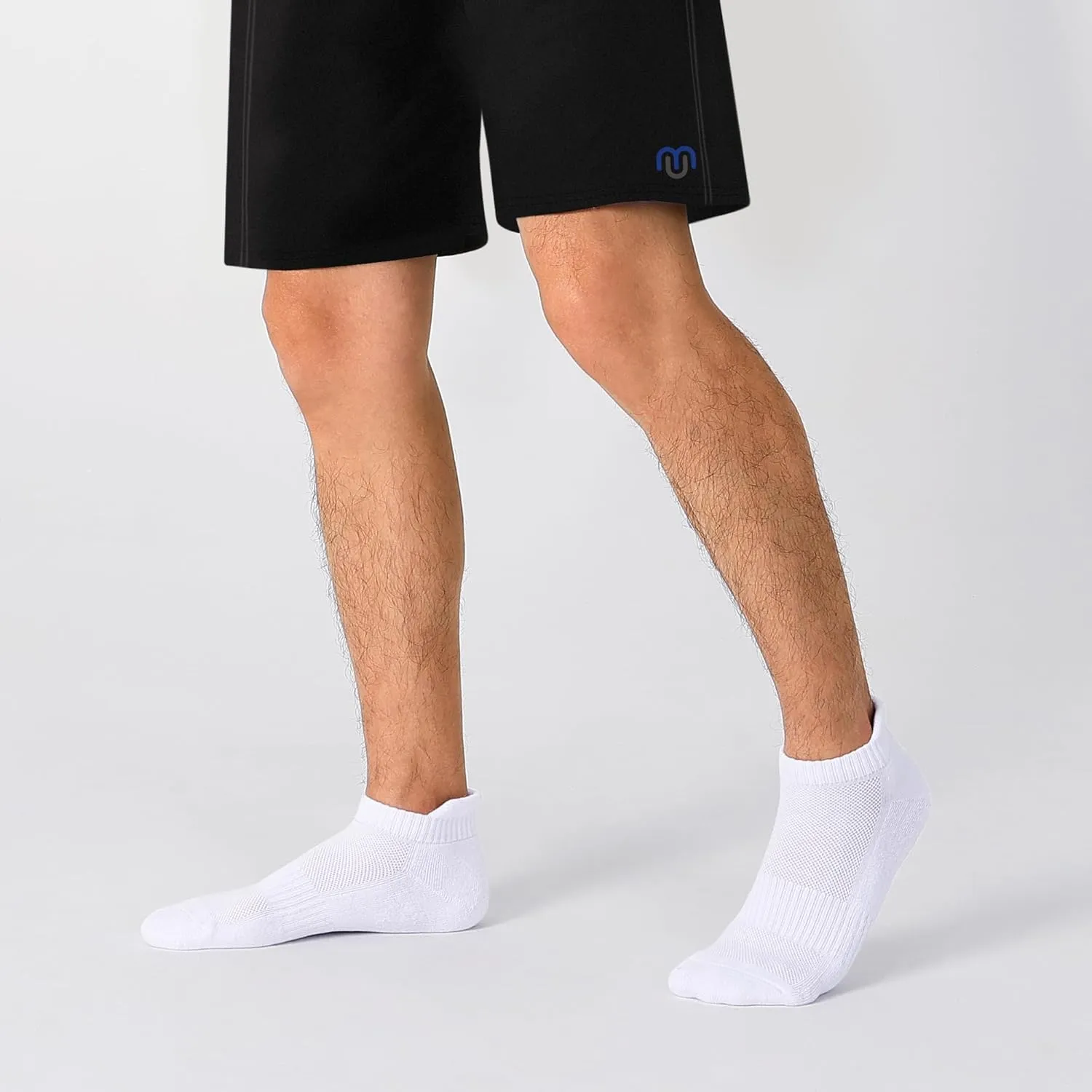 CLOSEMATE 7 Pairs Ankle Athletic Running Socks for Men Women - Comfortable Cotton Cushioned and Anti-Blister