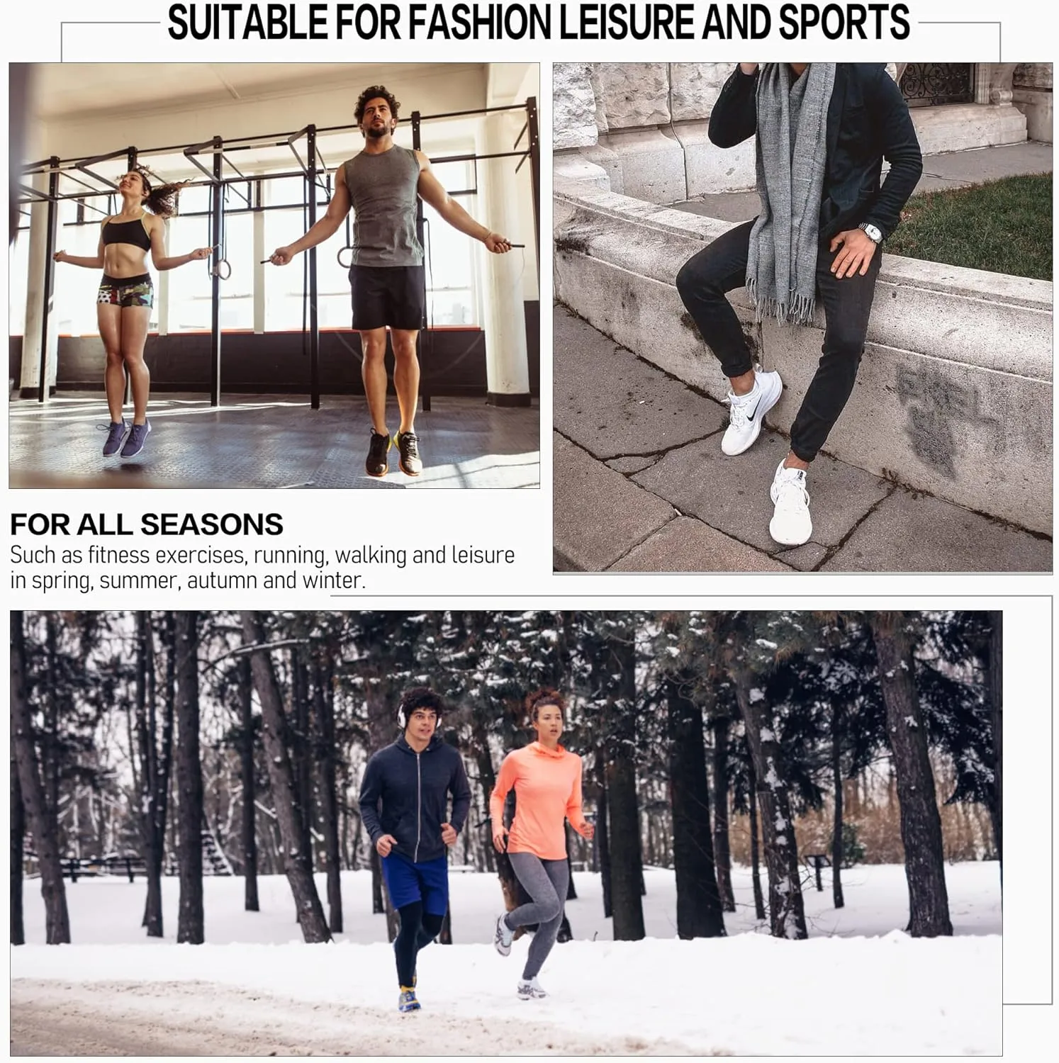 CLOSEMATE 7 Pairs Ankle Athletic Running Socks for Men Women - Comfortable Cotton Cushioned and Anti-Blister