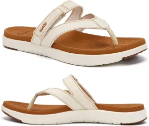 COFACE Womens Fashion Orthotic Flip Flops Ladies Slip On Lightweight Athletic Yoga Mat Cushion Thong Sandals With Comfortable Plantar Fasciitis Arch Support