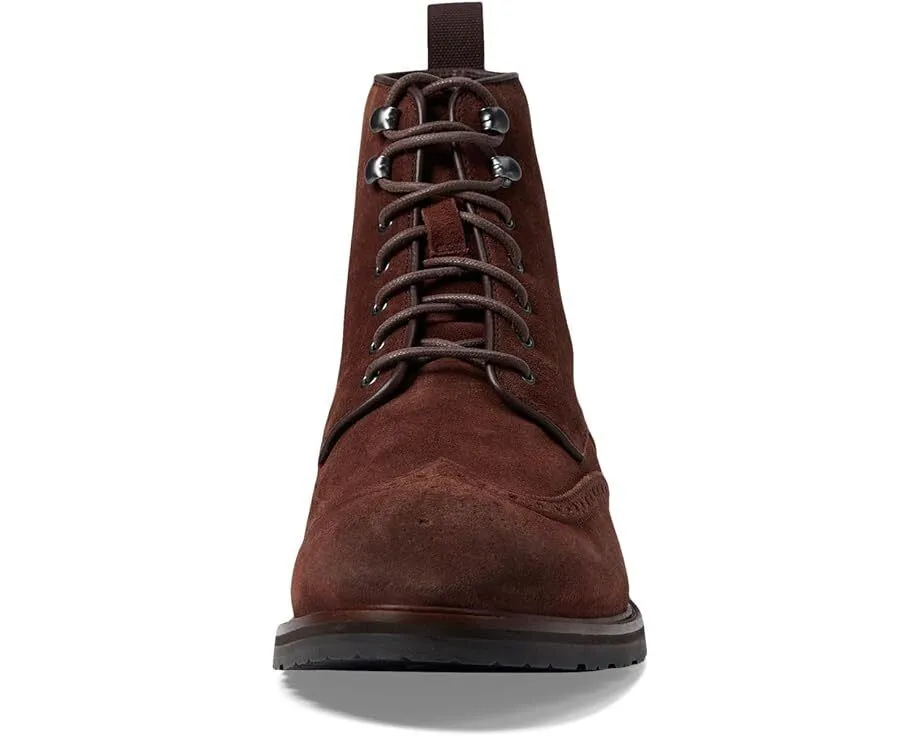Cole Haan Men's Berkshire Lug Wingtip Boot Madeira Suede Scot WR C37582
