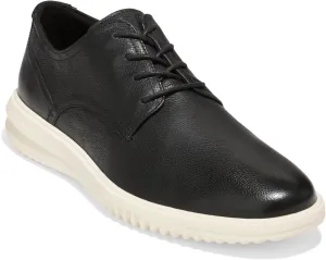 Cole Haan Men's Grand  Plain Toe Oxford, Black Leather/Ivory, 11.5