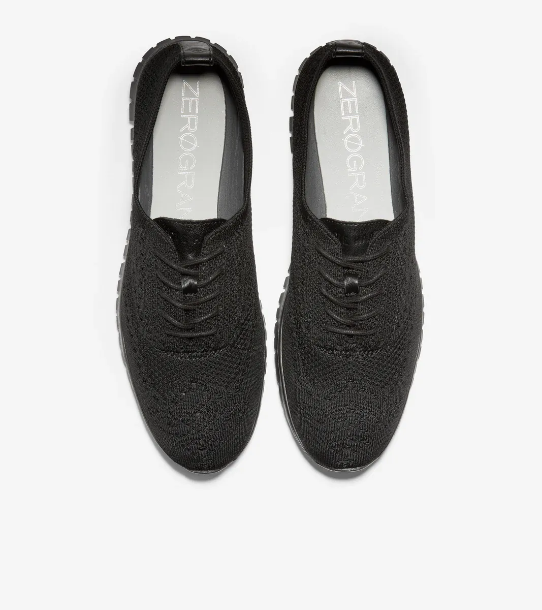 Cole Haan Womens ZERØGRAND Stitchlite Oxford Black Black Knit W17828