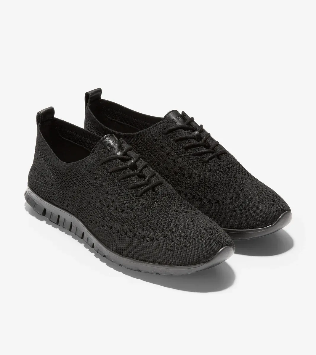Cole Haan Womens ZERØGRAND Stitchlite Oxford Black Black Knit W17828