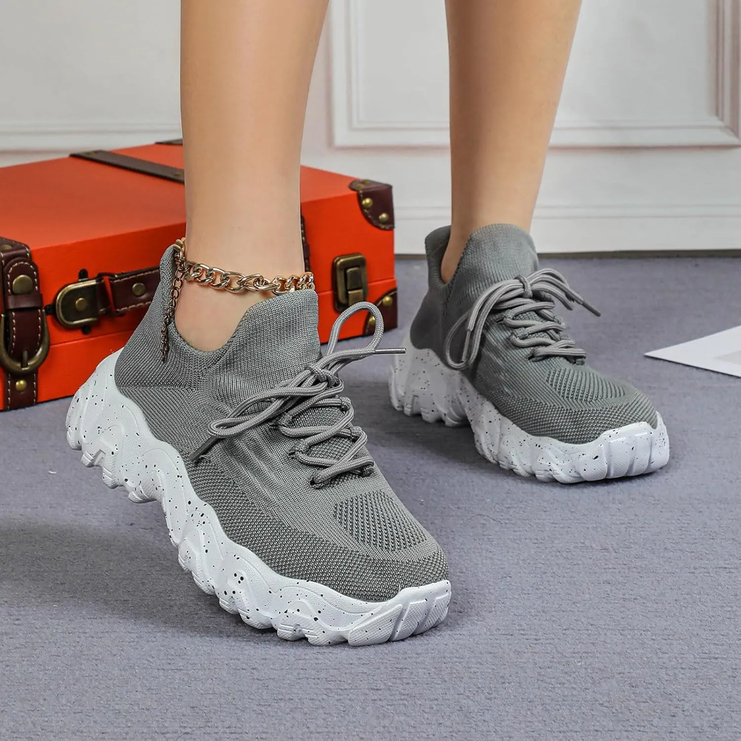 Comfortwear Shoes for Women Comfortable Orthopedic Pro Shoes Slip-ins Running Sneakers Non Slip Breathable Shoe Walking Wide Width Tennis Sneaker with Arch Support