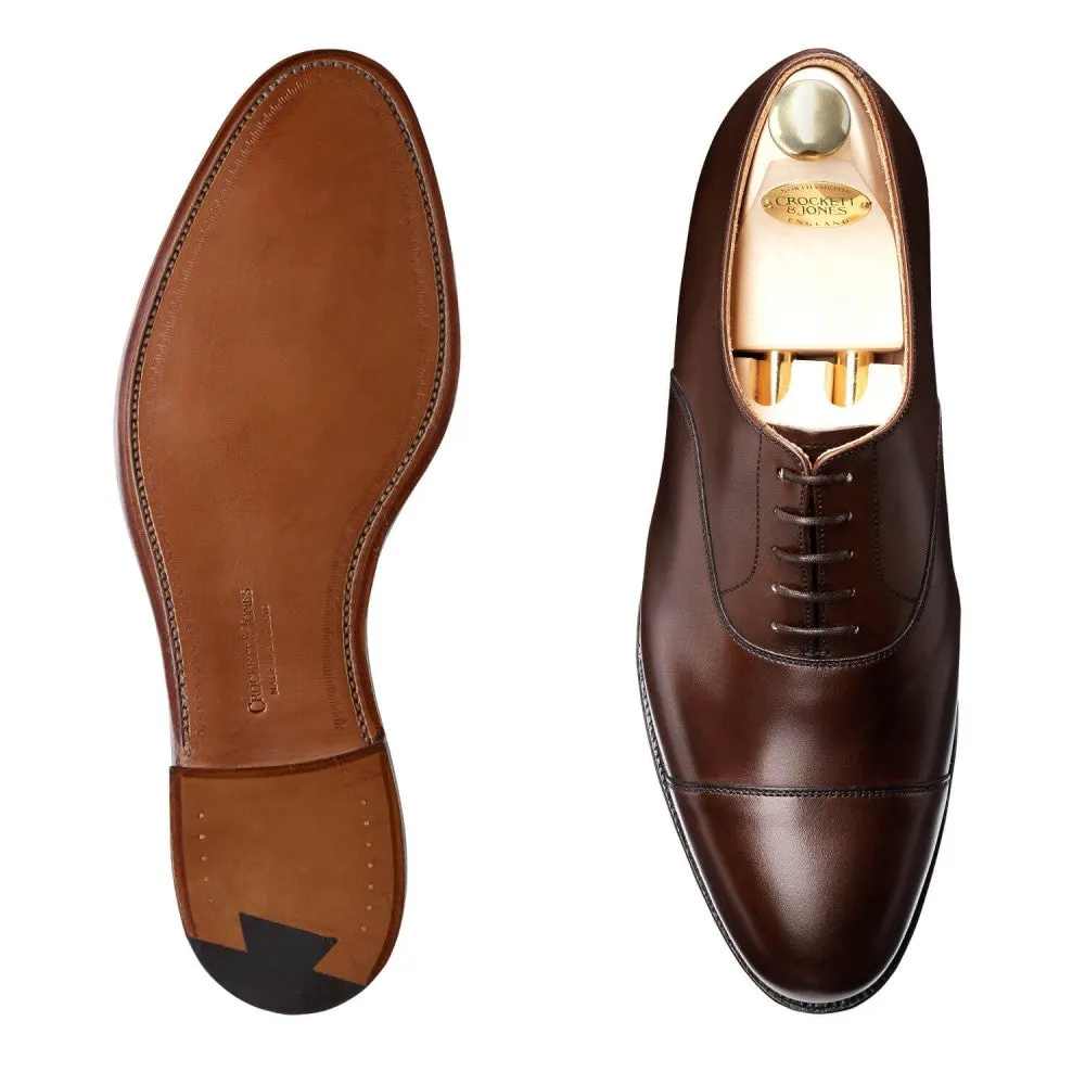 Connaught Dark Brown Burnished Calf, Crockett & Jones