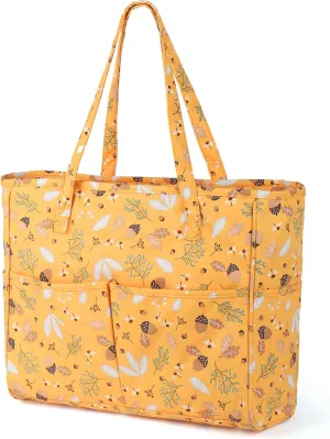 Coopay Crochet Tote Bag for DIY Lovers - Lightweight Yarn Storage & Travel Bag for Knitting, Crochet & Crafting Kits