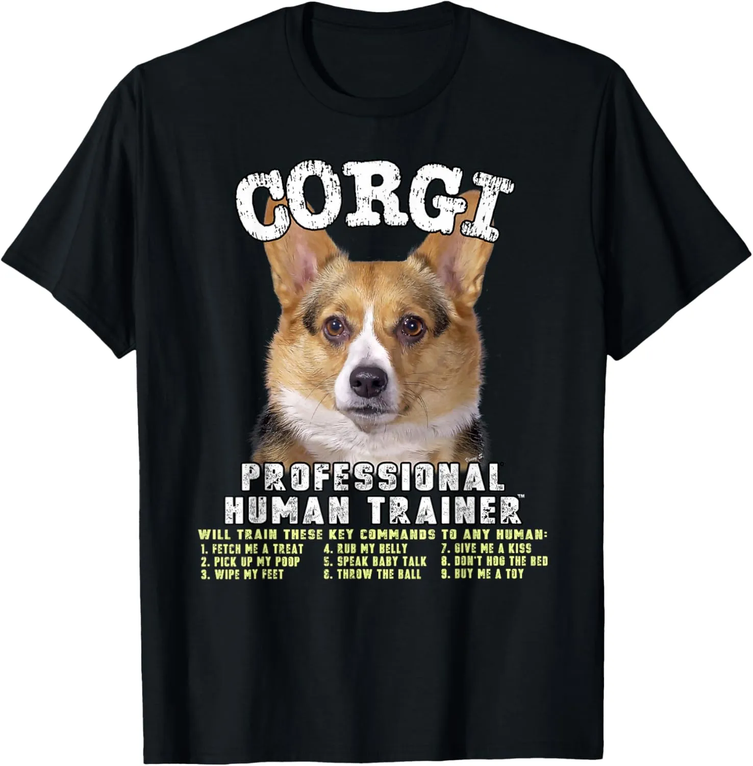 Corgi Professional Human Trainer T-Shirt