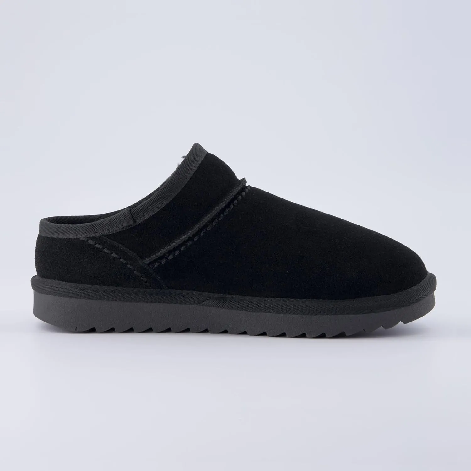 CUSHIONAIRE Women's Hilo Genuine Suede cozy mule  Memory Foam