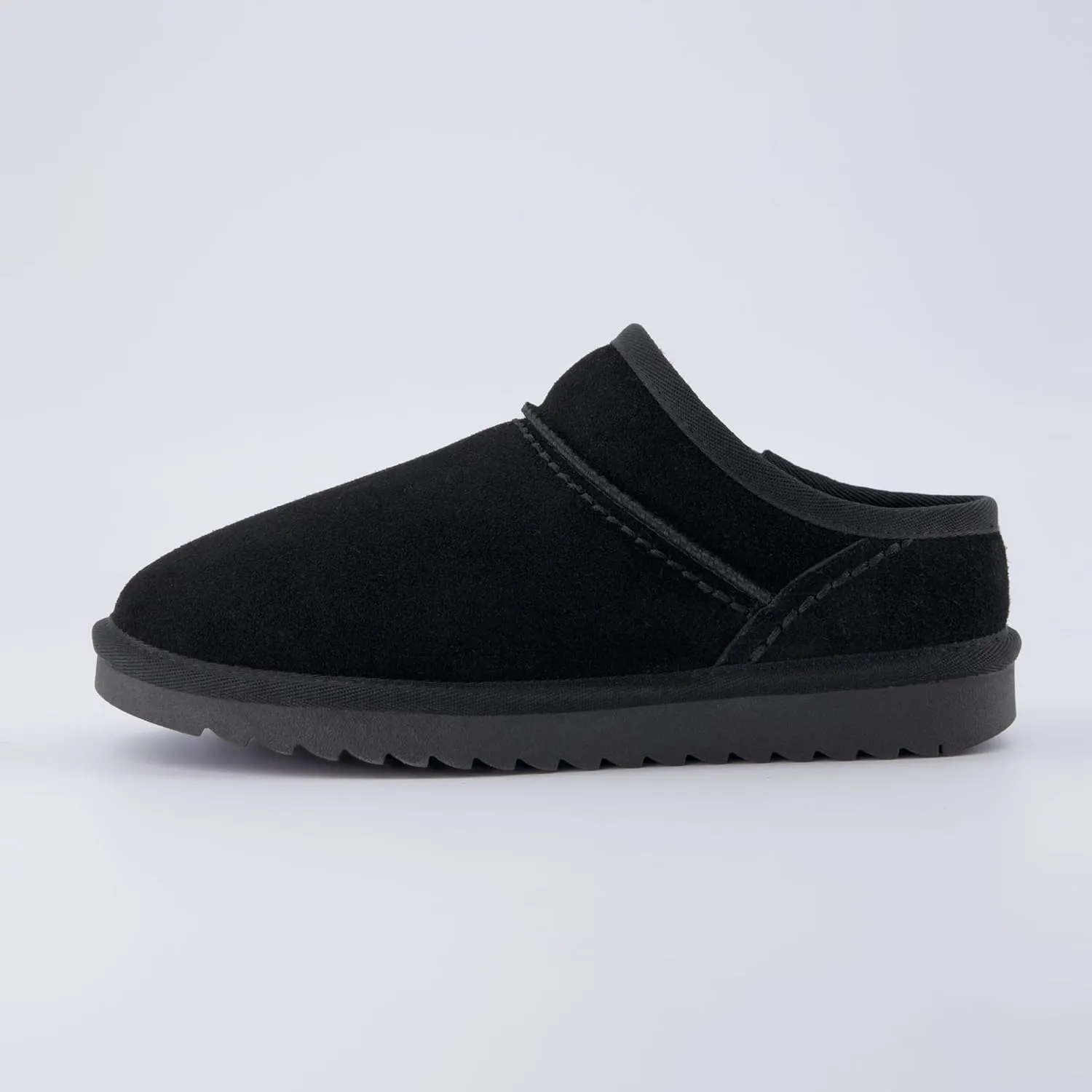 CUSHIONAIRE Women's Hilo Genuine Suede cozy mule  Memory Foam