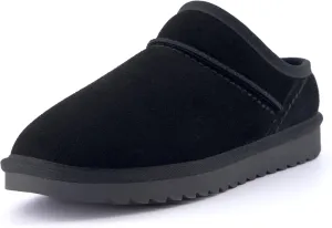 CUSHIONAIRE Women's Hilo Genuine Suede cozy mule  Memory Foam
