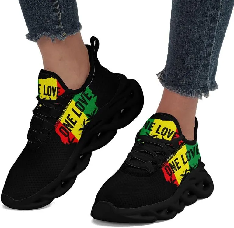 Custom Sneakers for Men and Women – One Love Personalized Shoes with Logo, Text, or Design | Lightweight Breathable Trainers | Gift, Branding, or Promotional Footwear