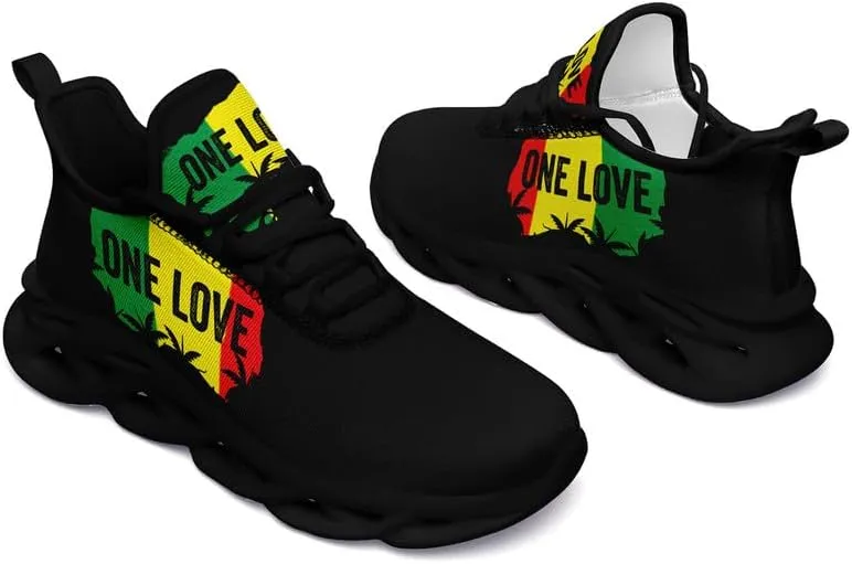 Custom Sneakers for Men and Women – One Love Personalized Shoes with Logo, Text, or Design | Lightweight Breathable Trainers | Gift, Branding, or Promotional Footwear
