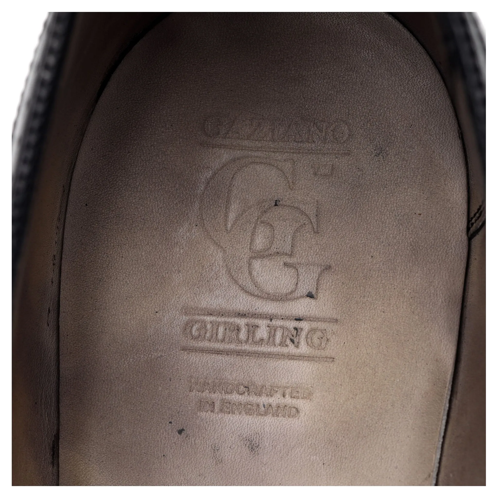 Deco 'Savoy' Dark Grey Leather Oxford UK 9.5 E