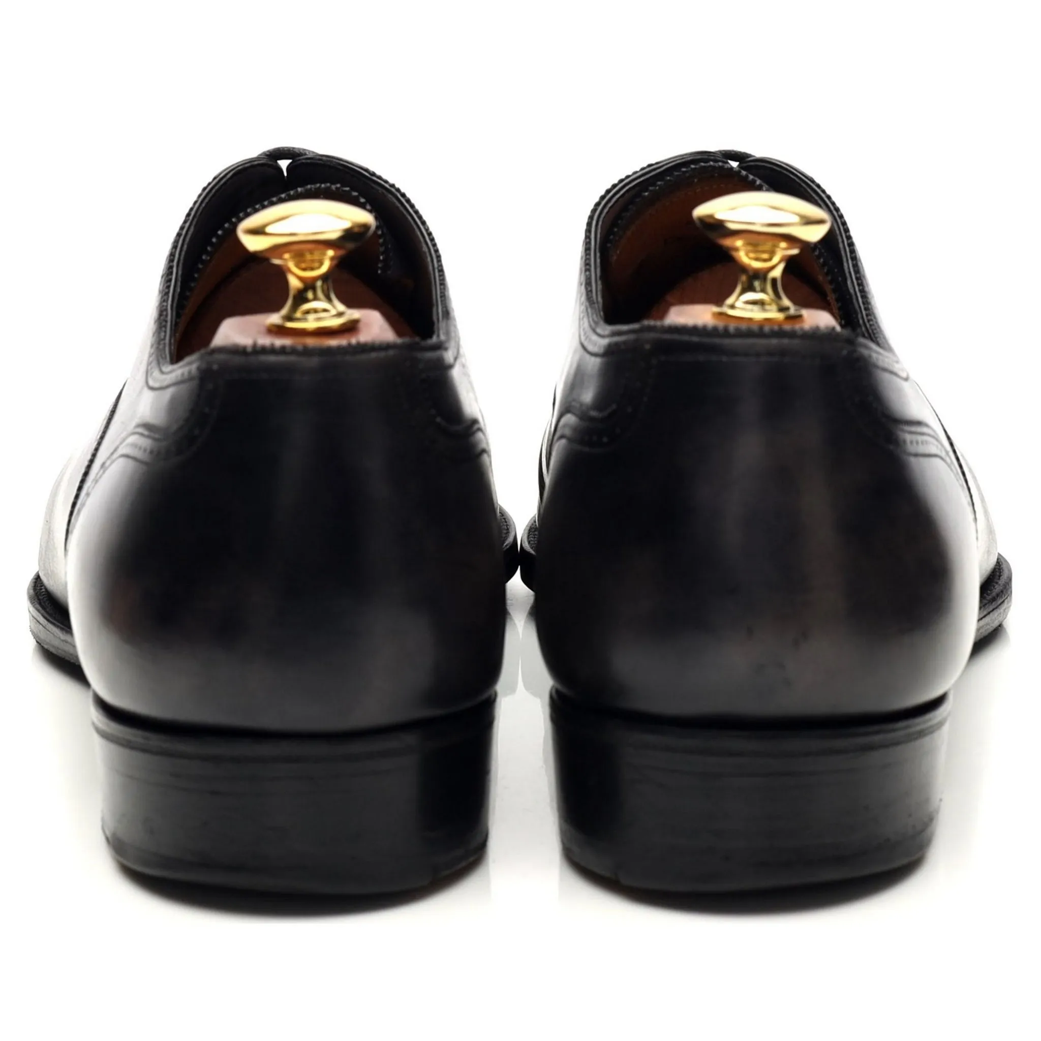 Deco 'Savoy' Dark Grey Leather Oxford UK 9.5 E
