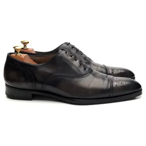 Deco 'Savoy' Dark Grey Leather Oxford UK 9.5 E