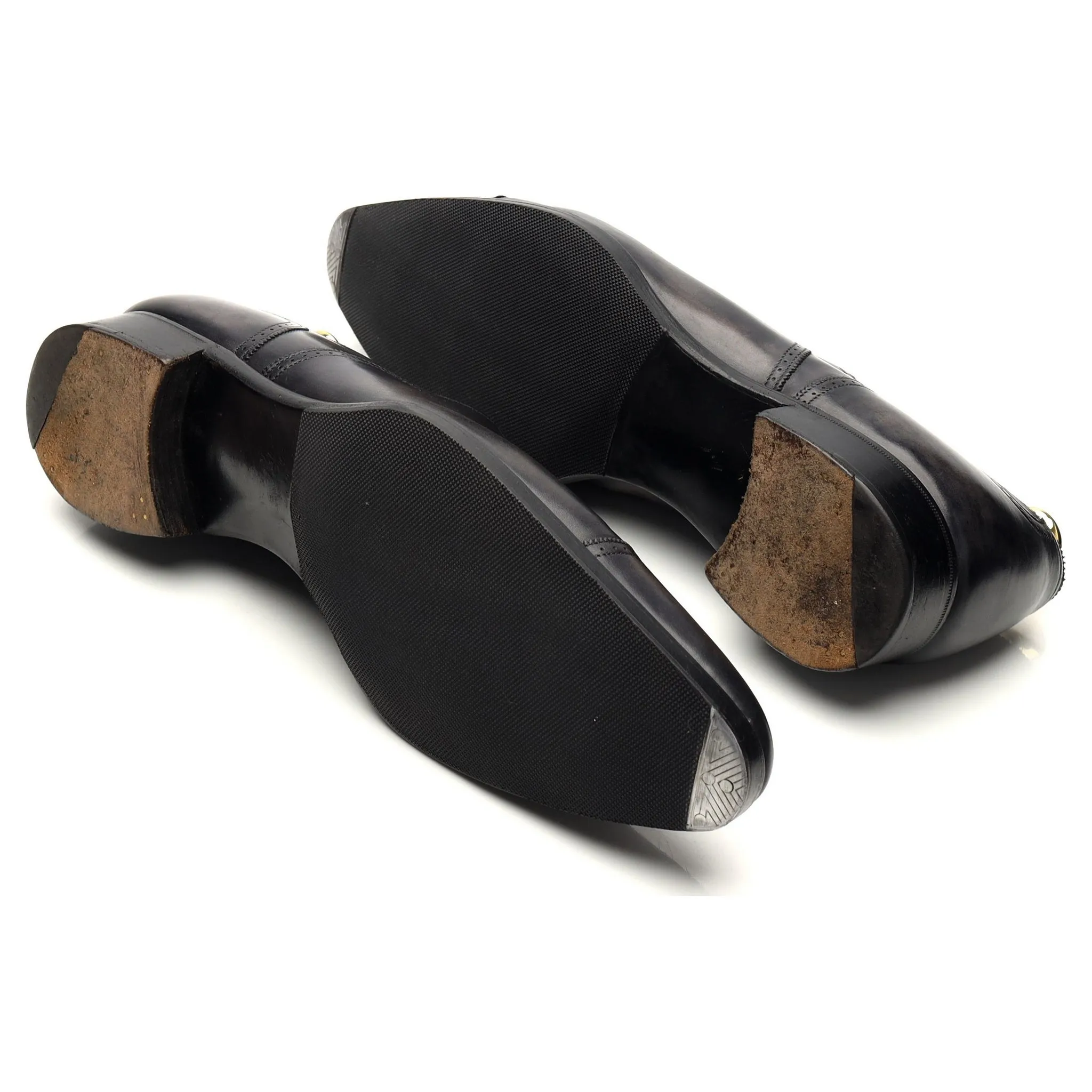 Deco 'Savoy' Dark Grey Leather Oxford UK 9.5 E