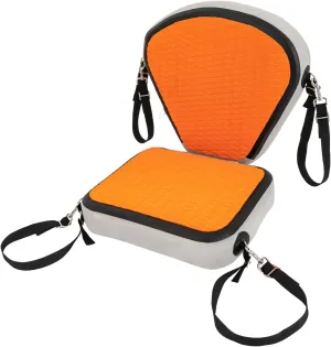 Deluxe Padded Kayak Seat,Adjustable Padded Seat Cushion with Stainless Steel Hooks Webbing Edge,Fishing Boat Seat Deluxe Sit for Canoeing, Drifting, Rafting