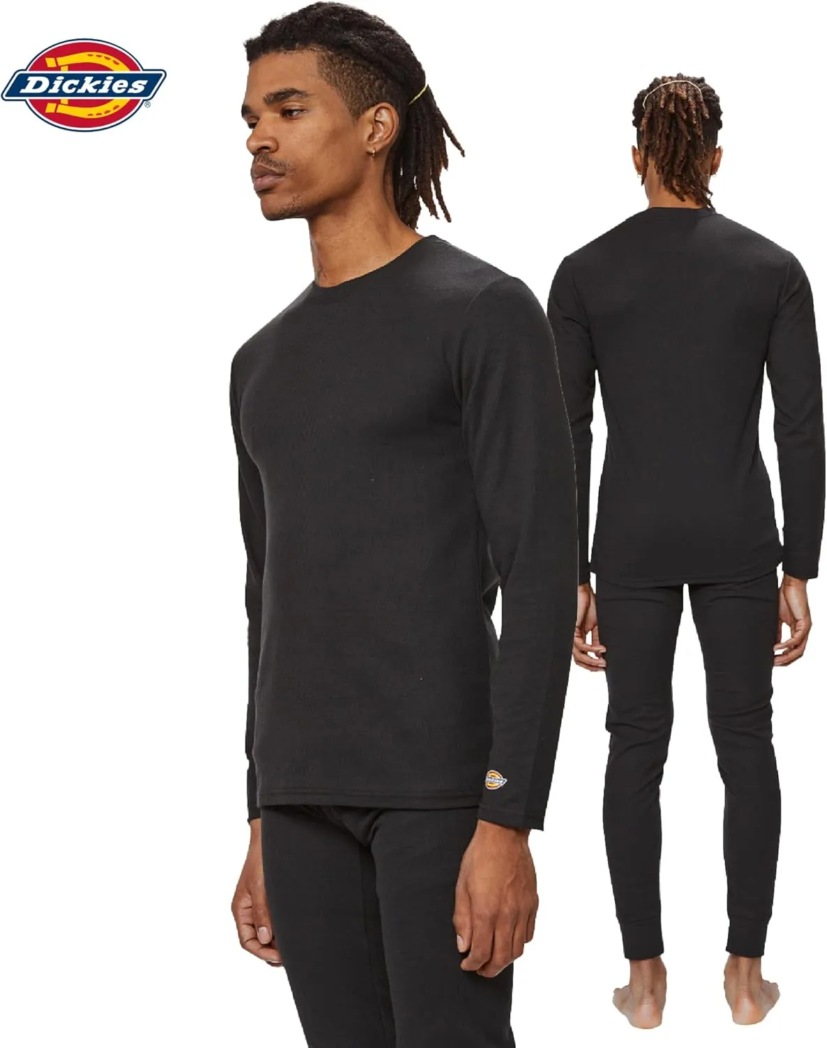 Dickies Mens Long Johns Thermal Underwear Set, 2 Piece Cold Weather Base Layer Set for Men