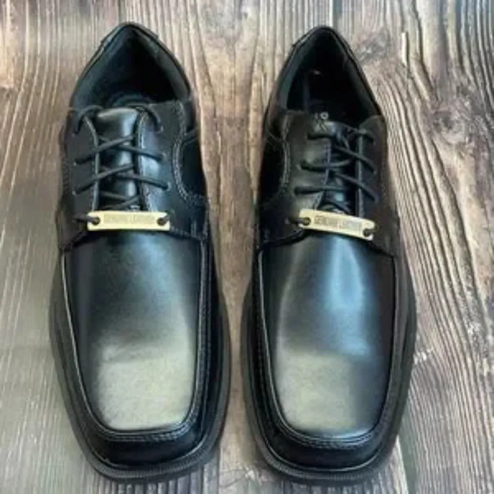 Dockers Black Leather Oxford 9W