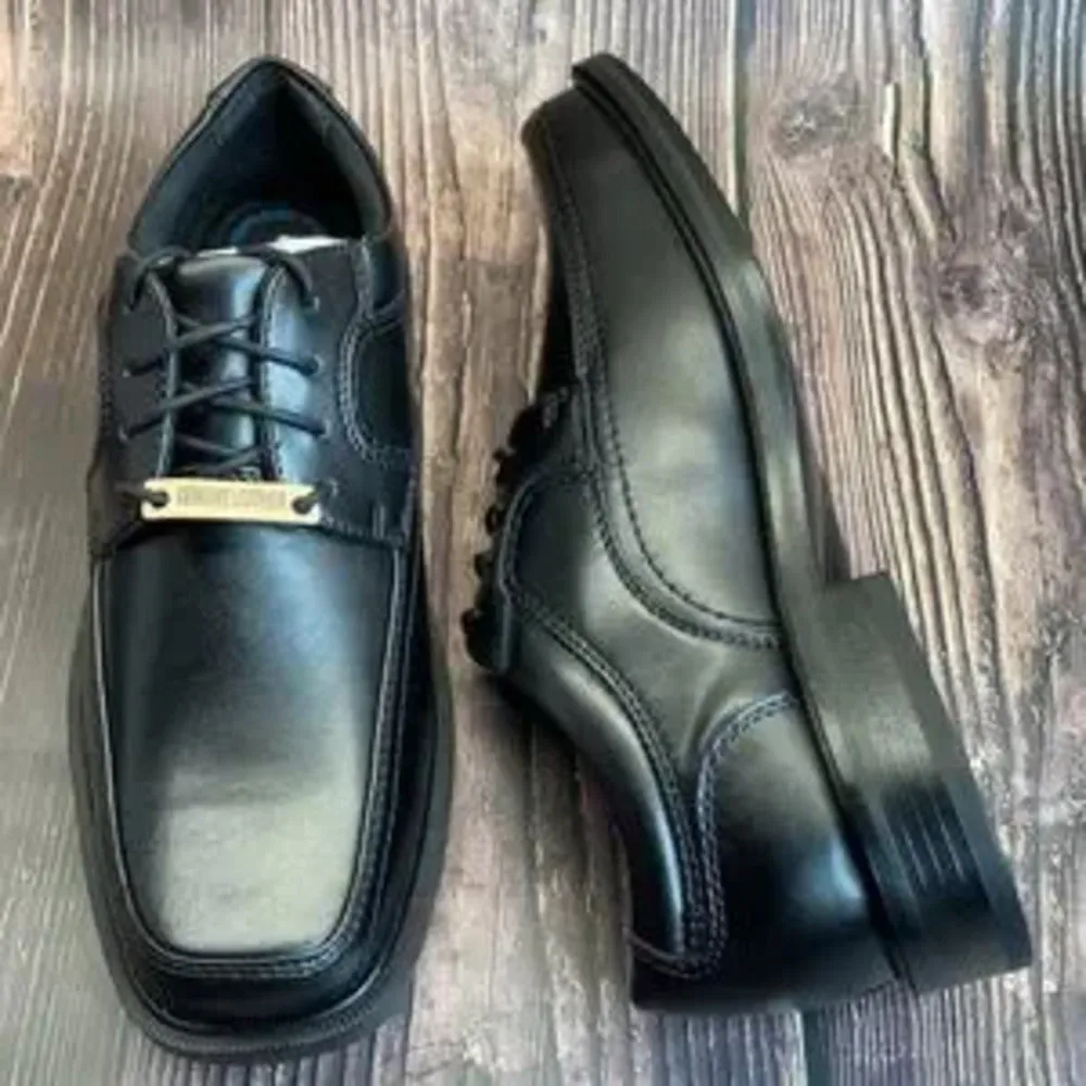 Dockers Black Leather Oxford 9W