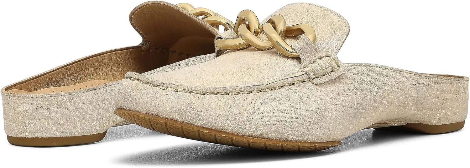 Donald Pliner Women's Bless Distressed Mules, Closed Toe Comfort Loafers, Slip On Mules for Women