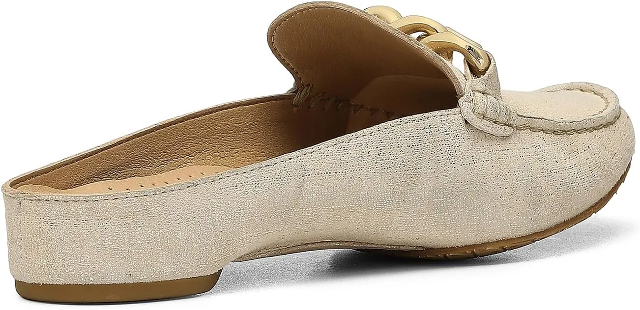 Donald Pliner Women's Bless Distressed Mules, Closed Toe Comfort Loafers, Slip On Mules for Women