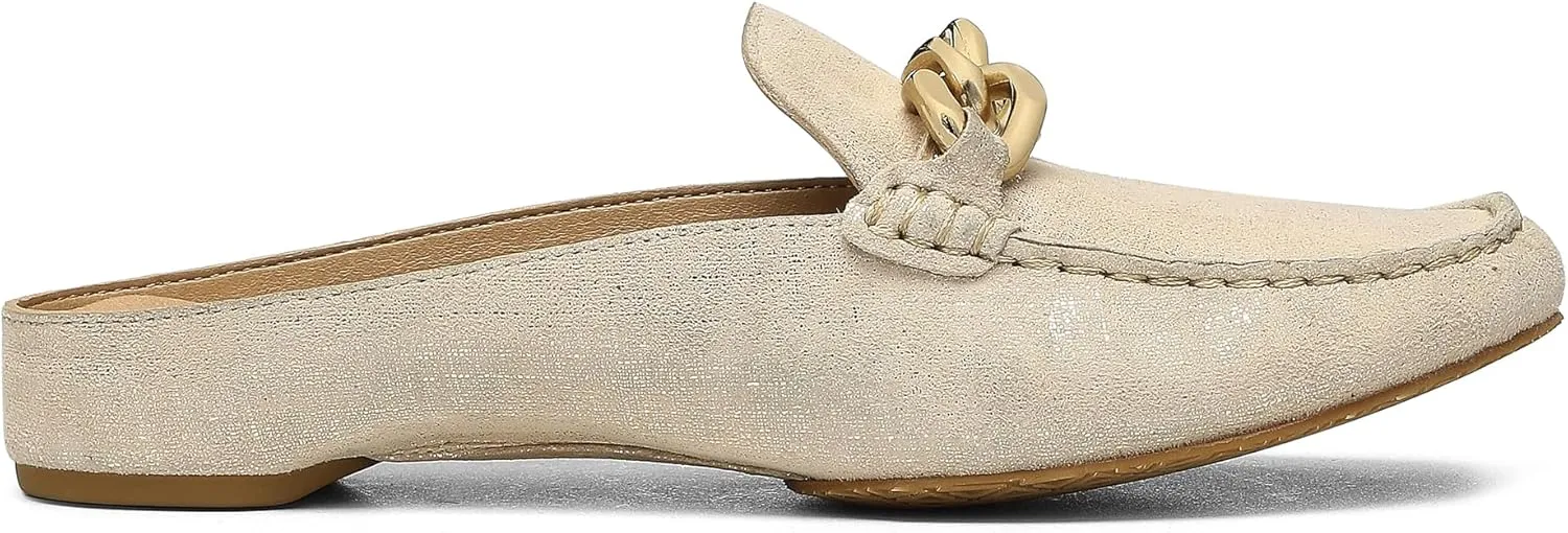 Donald Pliner Women's Bless Distressed Mules, Closed Toe Comfort Loafers, Slip On Mules for Women