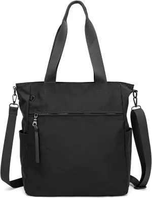 DOURR Light Nylon Shoulder Messenger Bag Casual Handbag Tote with Laptop Sleeve for College Work Travel